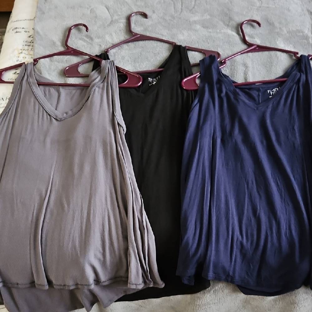 Time and Tru Women's Tank Tops - Gray, Black, and Navy
